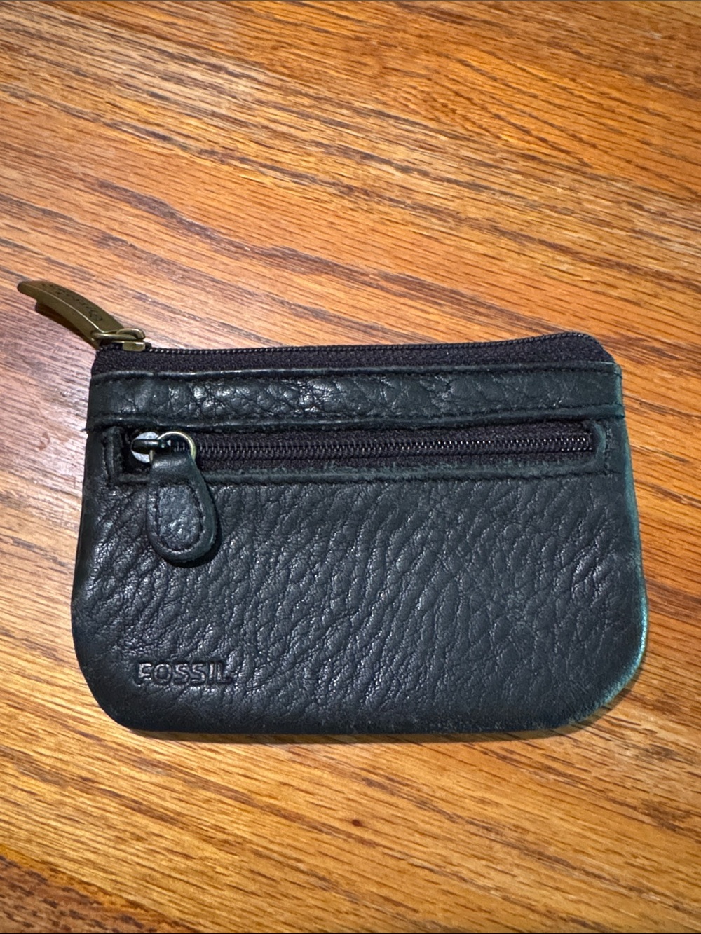 Fossil Leather Coin and Card Wallet
